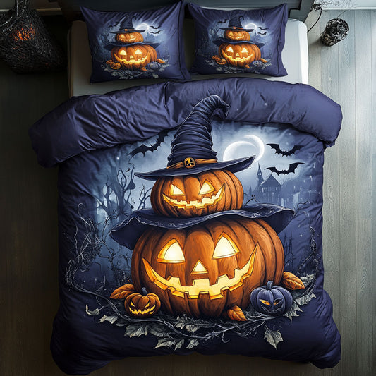 Pumpkin Trick Stack WN0608054CL Duvet Cover Set