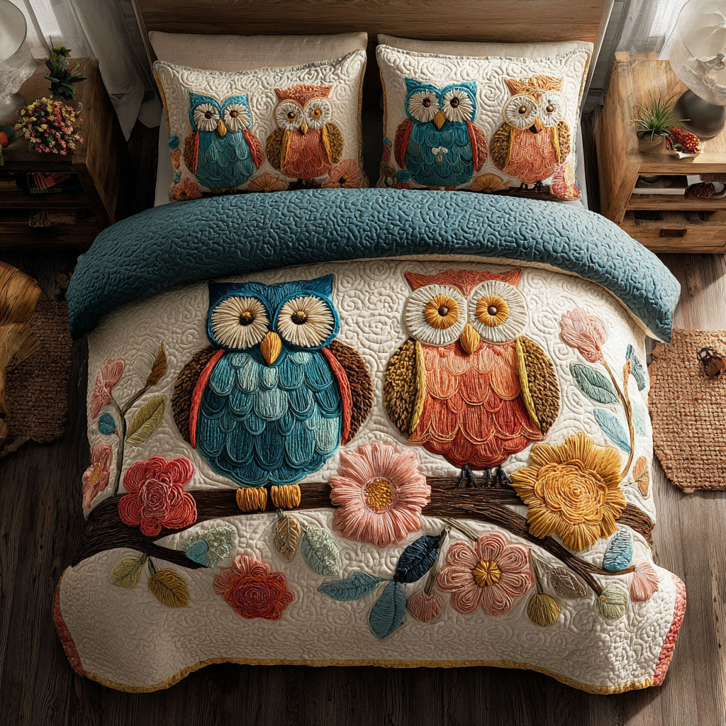 Owl Cozy Nest CW0210045CL Duvet Cover Set