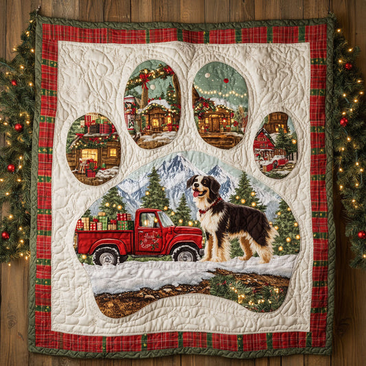 Cozy Border Collie Paw WN0611032CL Quilt