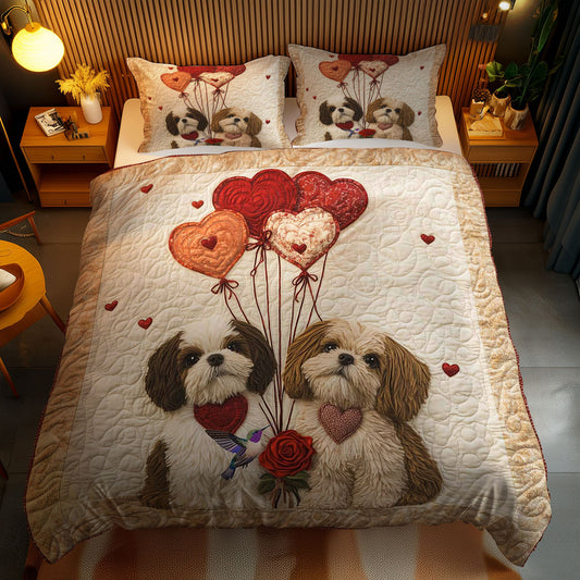 Valentine's Shih Tzu WN2412056CL Duvet Cover Set