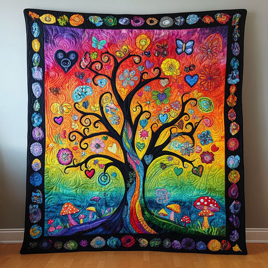 Hippie Rainbow Tree WY1902091CL Quilt