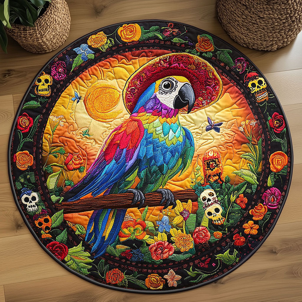 Candle Parrot WN2108013CL Quilted Round Mat