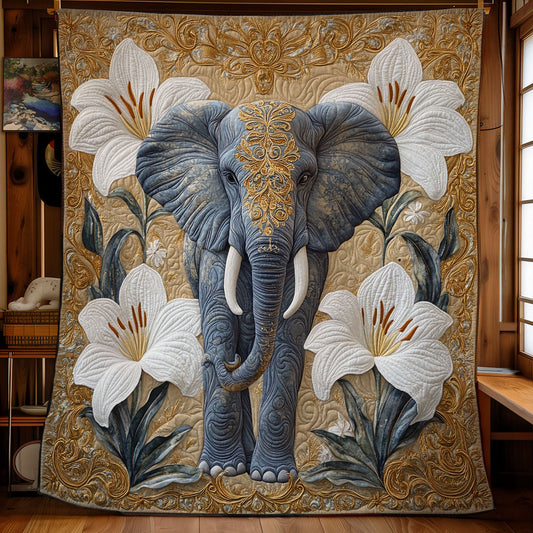 Regal Strength And Lilies WX0407062CL Quilt