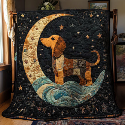 Dachshund’s Lunar Journey WN0601043CL Quilt