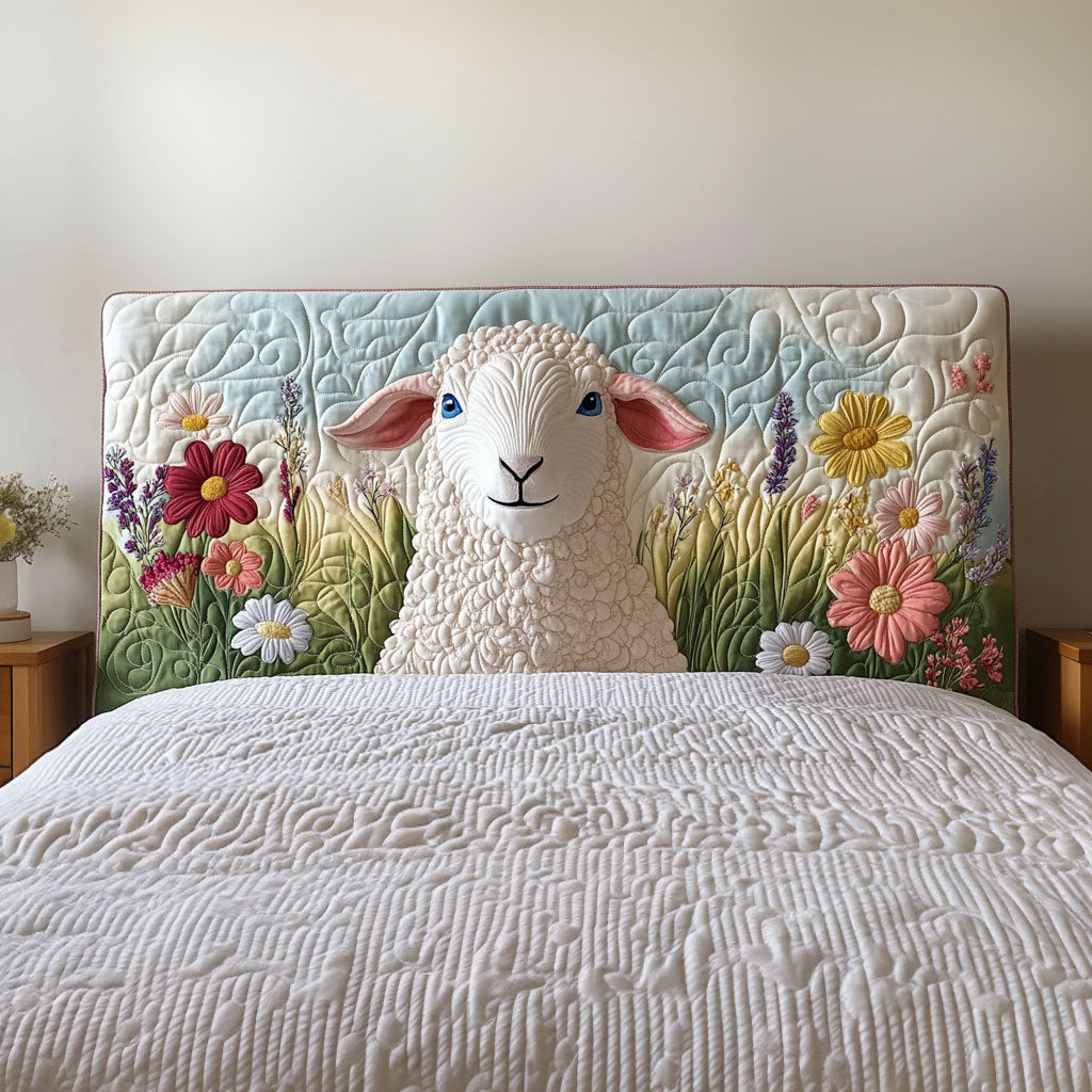 Naive Sheep QA0501020CL Quilted Headboard Slipcover