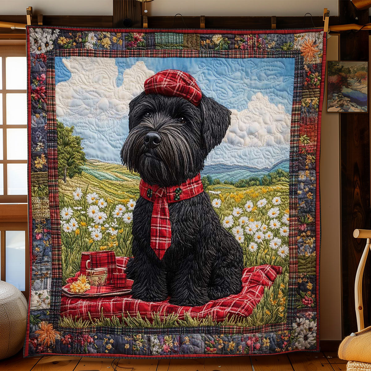 Scottish Terrier Style WN2104041CL Quilt