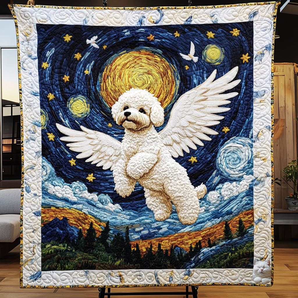 Bichon Frisé Angel WU2310004CL Quilt