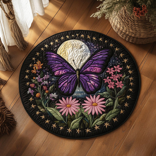 Night Garden WY1107026CL Quilted Round Mat