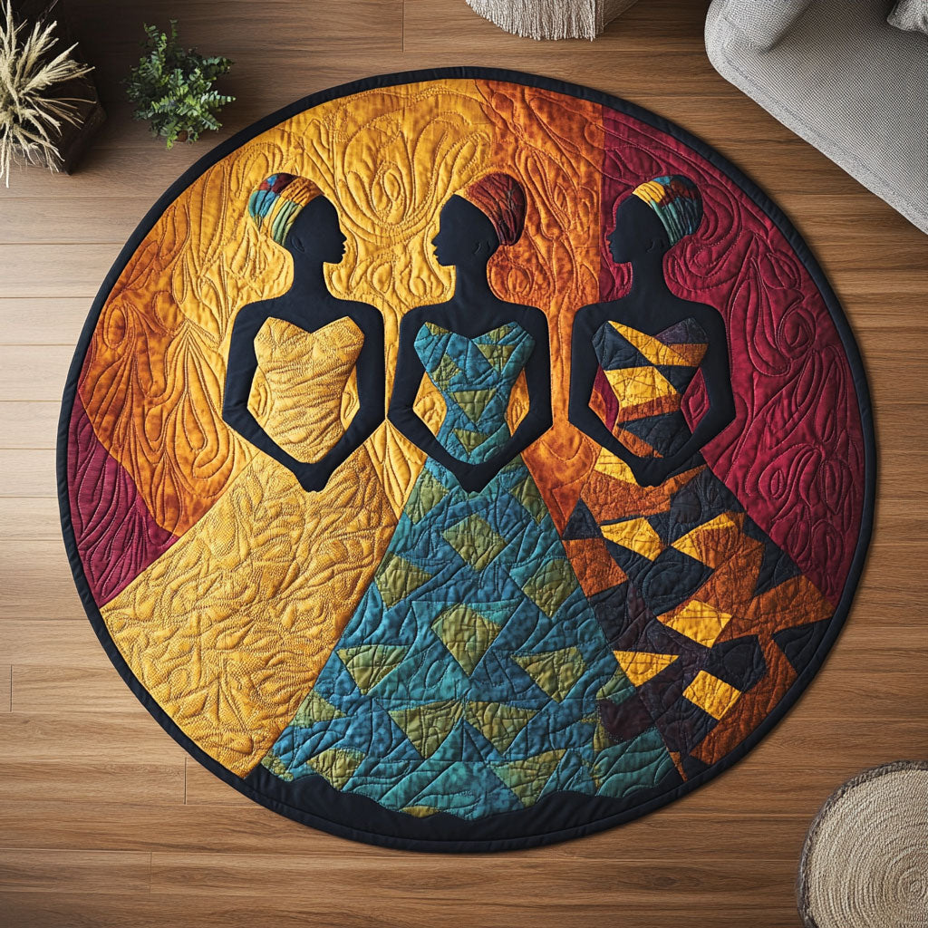 Golden Gaze CW2807027CL Quilted Round Mat