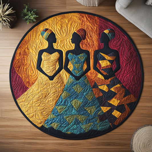 Golden Gaze CW2807027CL Quilted Round Mat