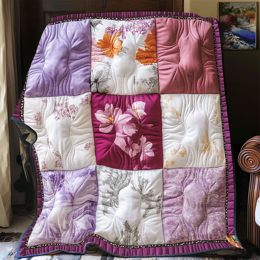 Elegant Purple Patchwork WP2112013CL Quilt