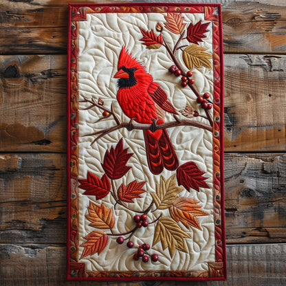 Cardinal Autumn CW2804005CL Quilted Table Runner