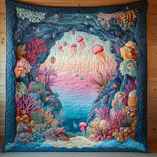 Aqua Hidden Throne CP0306031CL Quilt