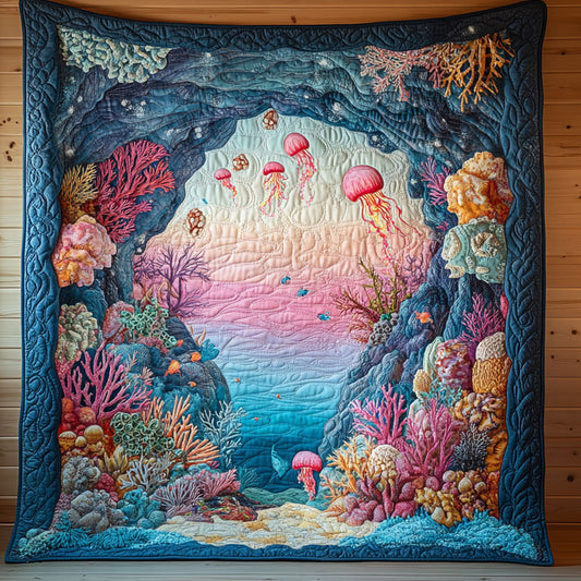 Aqua Hidden Throne CP0306031CL Quilt