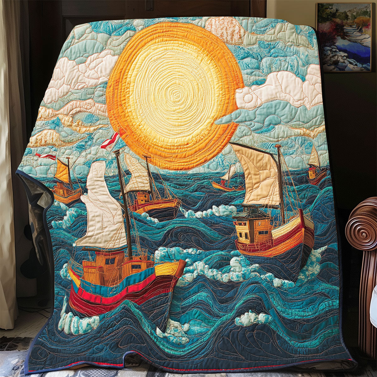 Fishing Boat CQ1306019CL Quilt