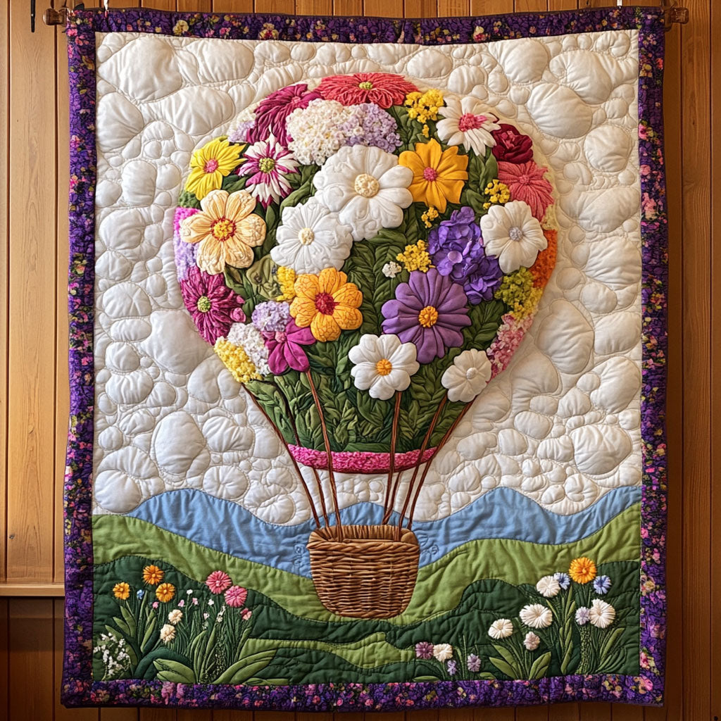 Flower AirBalloon CP1006015CL Quilt
