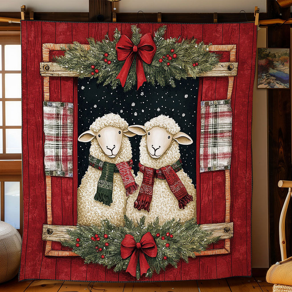 Cozy Barn Sheep WN1711010CL Quilt
