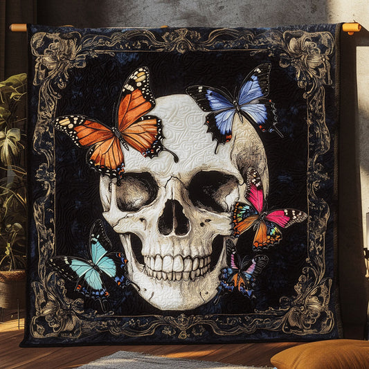 Celestial Skull Butterfly WN2309026CL Quilt