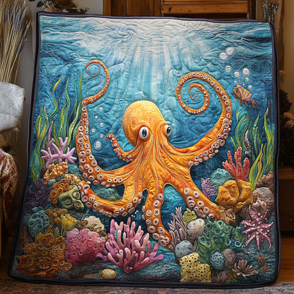 Coral Octopus WX0406013CL Quilt