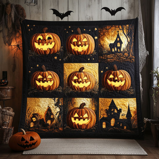 Smiling Pumpkin Spirits WN0608089CL Quilt