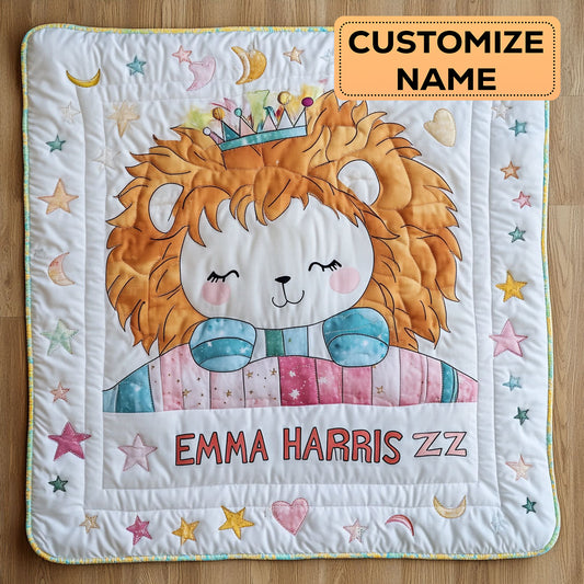 Lion Dream CW2207042CL Personalized Baby Quilt