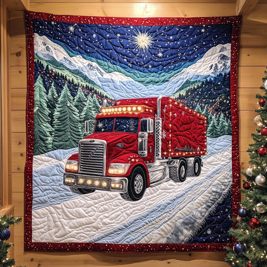 Mountain Christmas Truck CW1011002CL Quilt