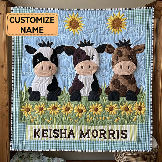 Barnyard Joy CP2607007CL Personalized Baby Quilt
