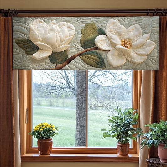 Magnolia Flower WX2003094CL Quilted Valance