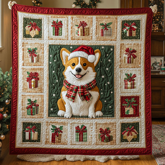 Festive Corgi CW1109065CL Quilt