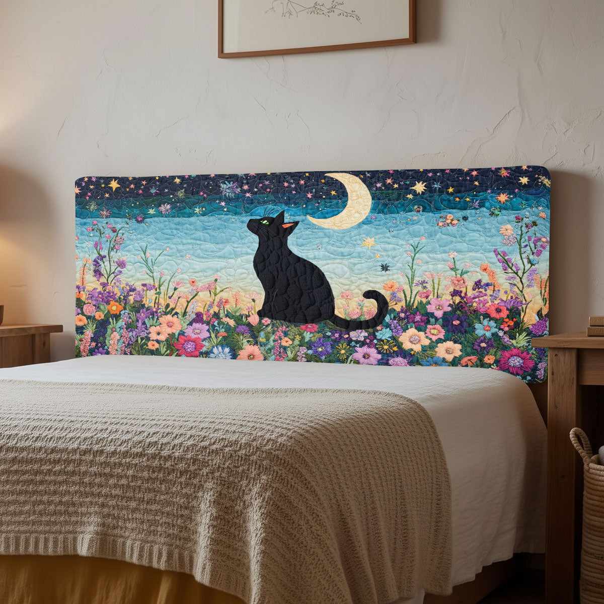Whispers Night Garden CW2212045CL Quilted Headboard Slipcover