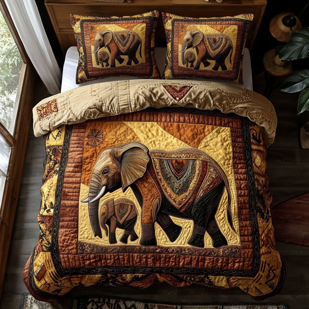 Gentle Elephant Embrace WN0910036CL Duvet Cover Set