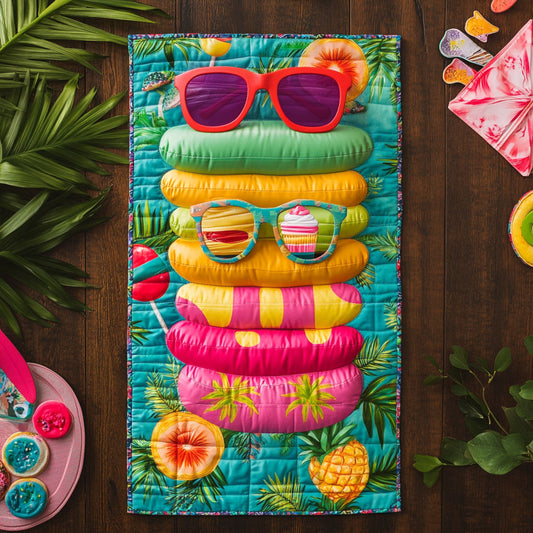 Beach Time CP2005001CL Quilted Table Runner