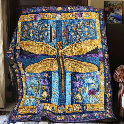 Golden Dragonfly WX0601017CL Quilt