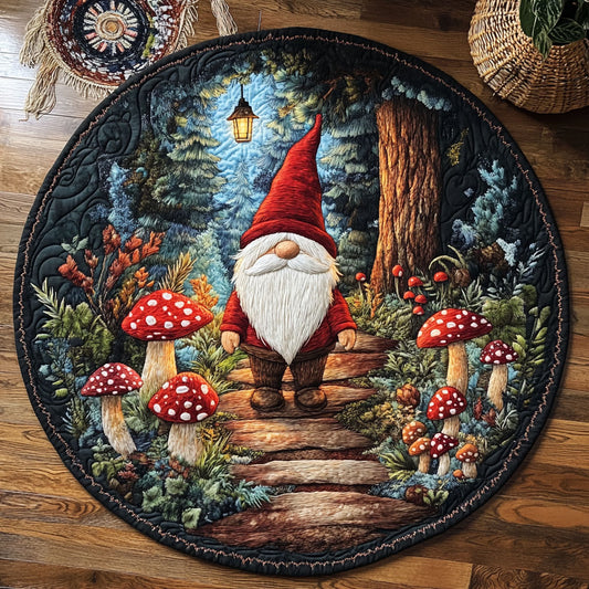 Forest Gnome WY0805017CL Quilted Round Mat