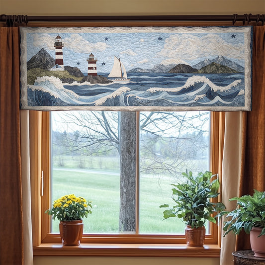 Lighthouse Garden WN0307079CL Quilted Valance
