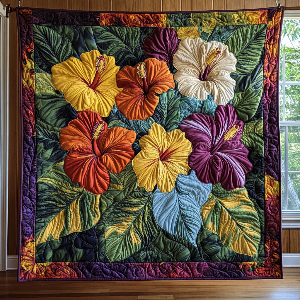 Blooming Hibiscus CW2006011CL Quilt