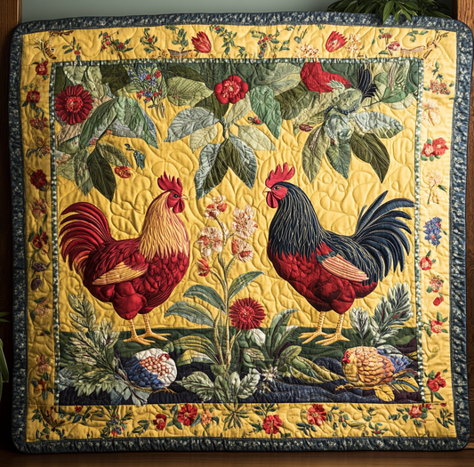 Folk Art Rooster YR0401013CL Quilt