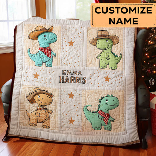 Dino Nap Time CW1807004CL Personalized Baby Quilt