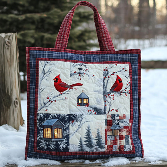 Morning Bless Cardinal WN0711042CL Quilted Tote Bag