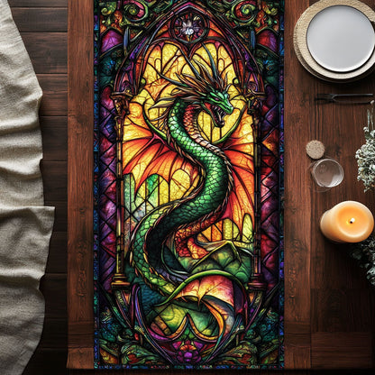 Enchanted Dragon CW1301172CL Quilted Table Runner