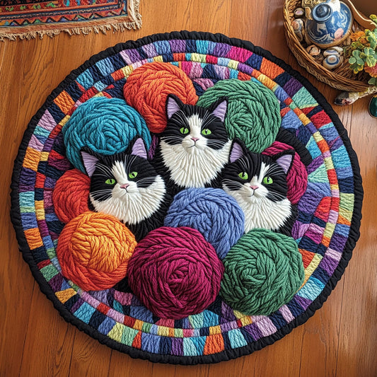 The Yarn Keeper WJ0909054CL Quilted Round Mat