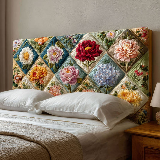 Rosette Garden CP2412040CL Quilted Headboard Slipcover