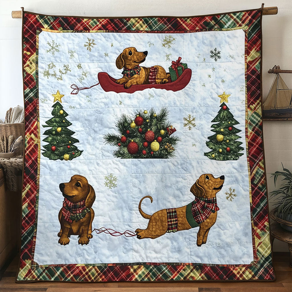 Joyful Ride Dachshund WN1211070CL Quilt
