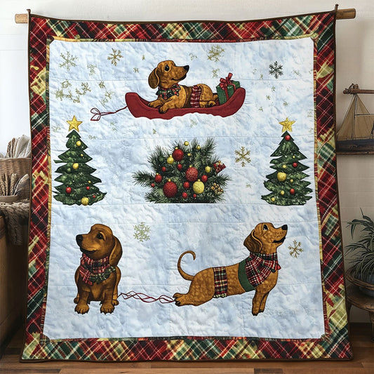 Joyful Ride Dachshund WN1211070CL Quilt