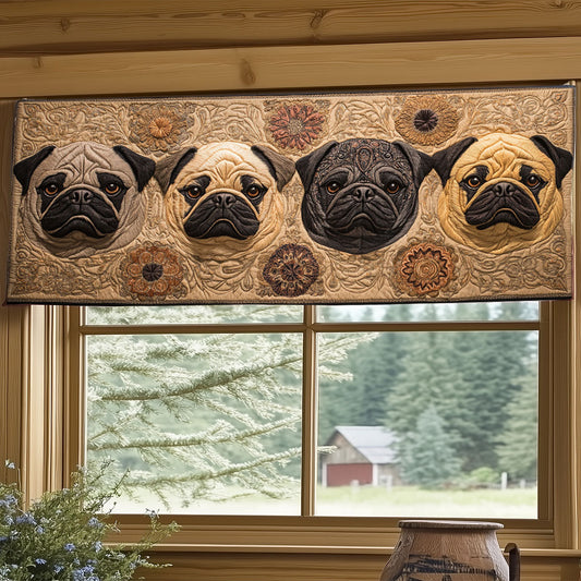 Pug WJ0505014CL Quilted Valance