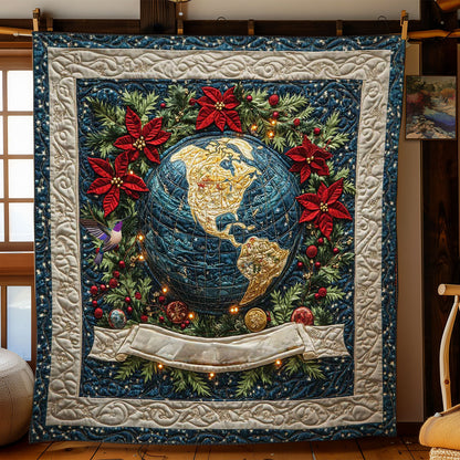 Christmas Earth WN1612025CL Quilt