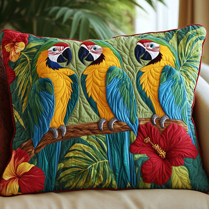 Tropical Parrot CW0701116CL Quilt Pillow Case