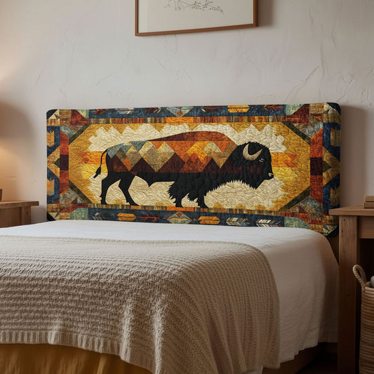 Golden Plains Bison WN2012033CL Quilted Headboard Slipcover