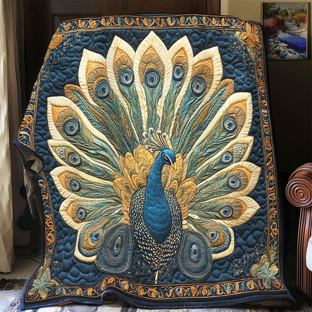 Golden Eye of Nature YR1901042CL Quilt