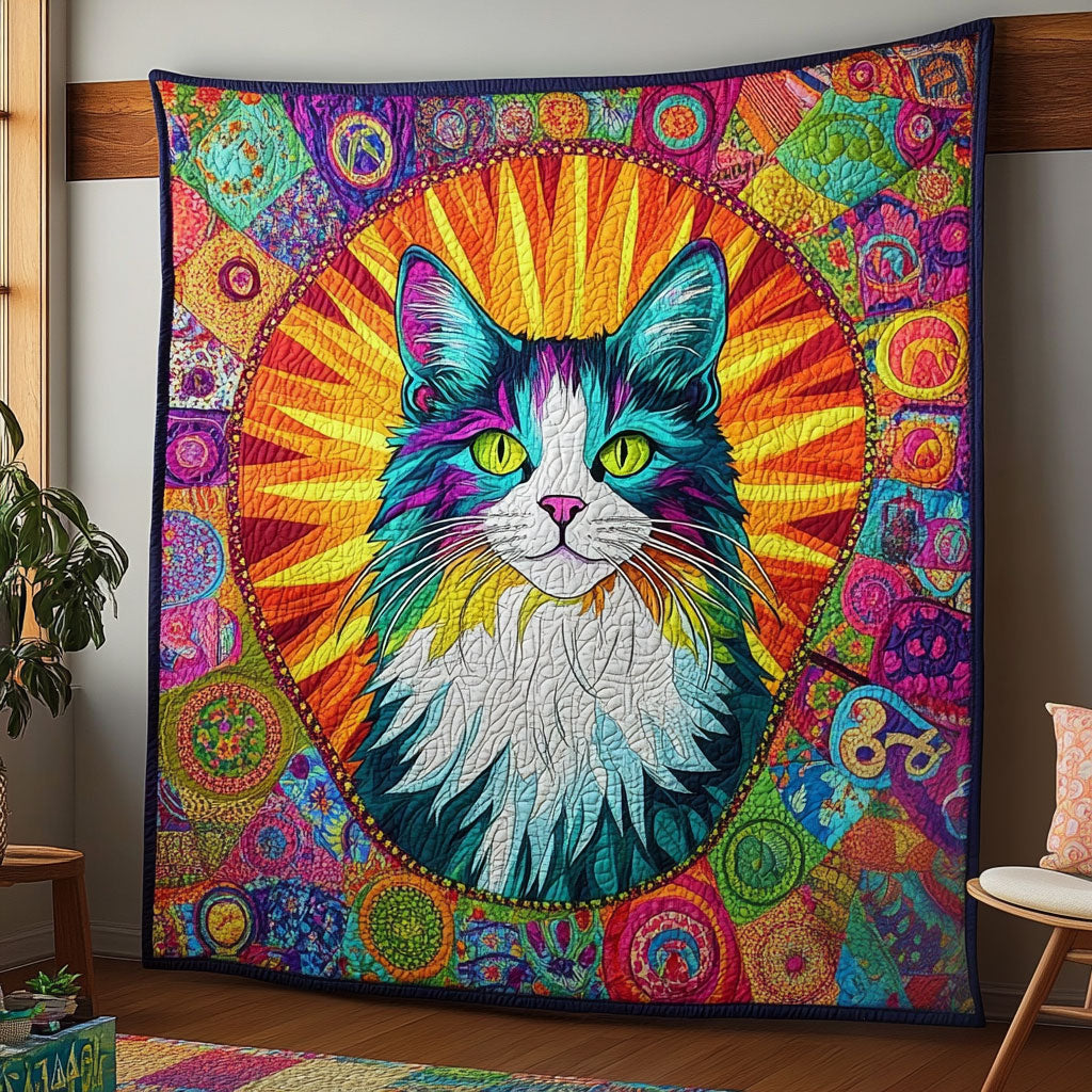 Cat Sunburst DH2009002CL Quilt
